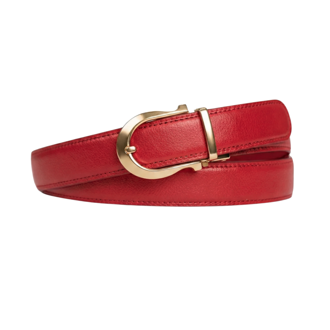 Boucle ardillon automatique classique -gold red