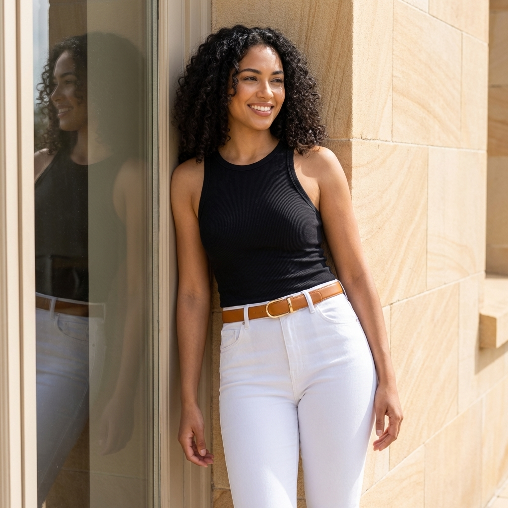 Ceinture Classique - Cognac