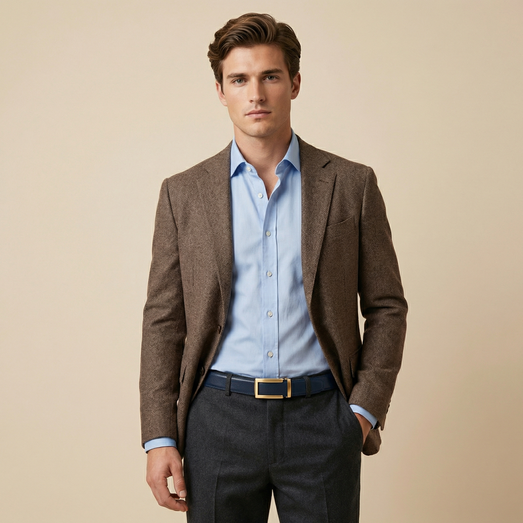 model belt 2  for men blue gold