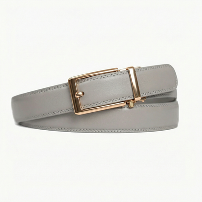 ceinture modèle 1 pour homme, grise et argentée