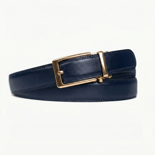 ceinture modèle 1 pour homme bleu or