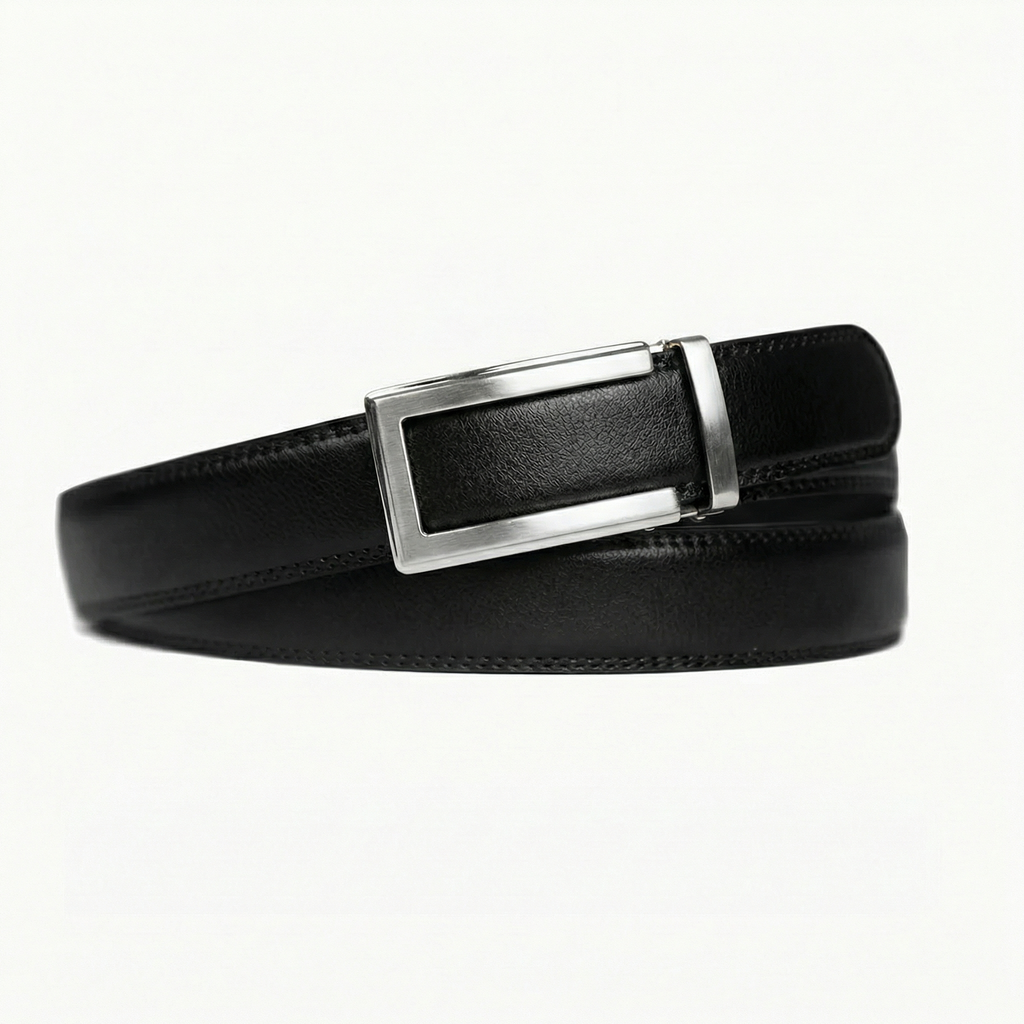 ceinture modèle 2 pour homme noir or