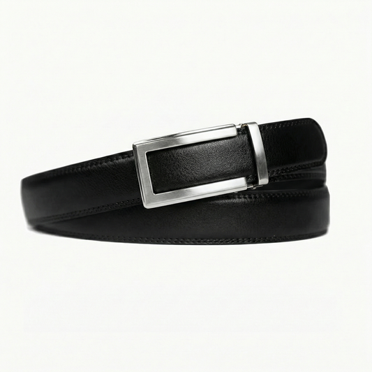 ceinture modèle 2 pour homme noir or