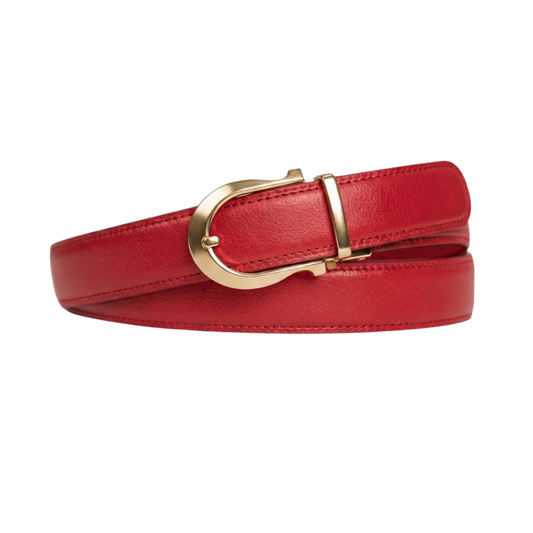 Boucle ardillon automatique classique  -gold red