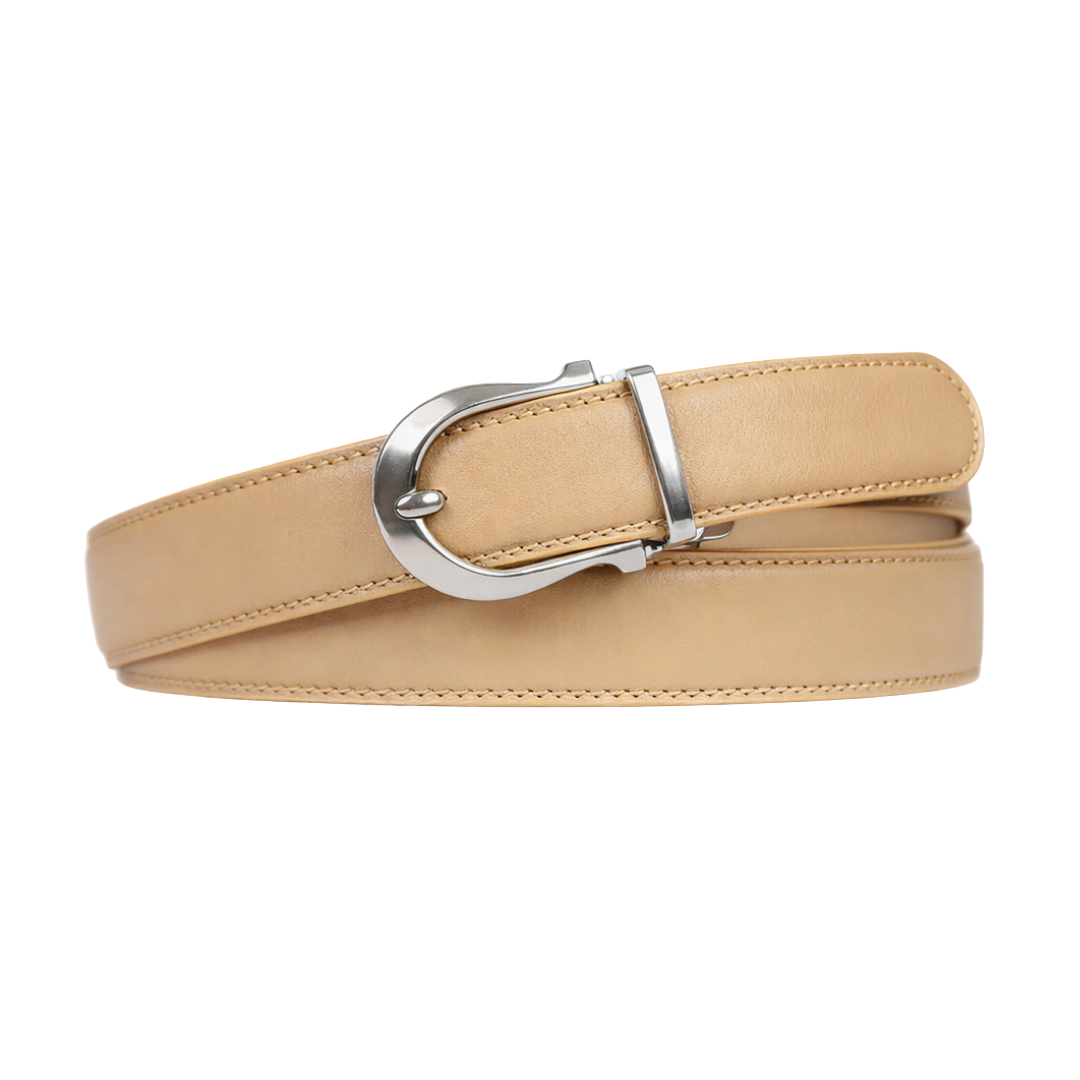 Boucle ardillon automatique classique - Beige