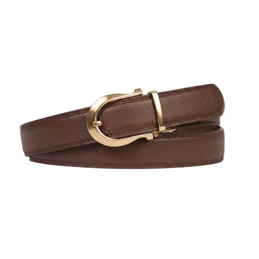 Boucle ardillon automatique classique- Bruin