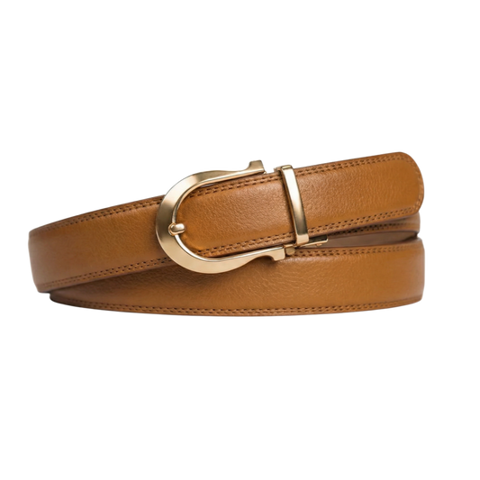 Boucle ardillon automatique classique - Cognac