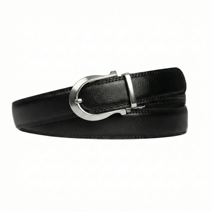 Boucle ardillon automatique classique- Zwart  Argent