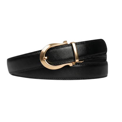 Boucle ardillon automatique classique- Zwart  Argent